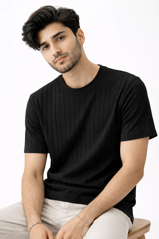 Drop Needle Tshirt - Black