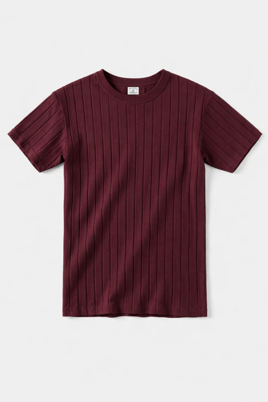 Drop Needle Tshirt - Maroon